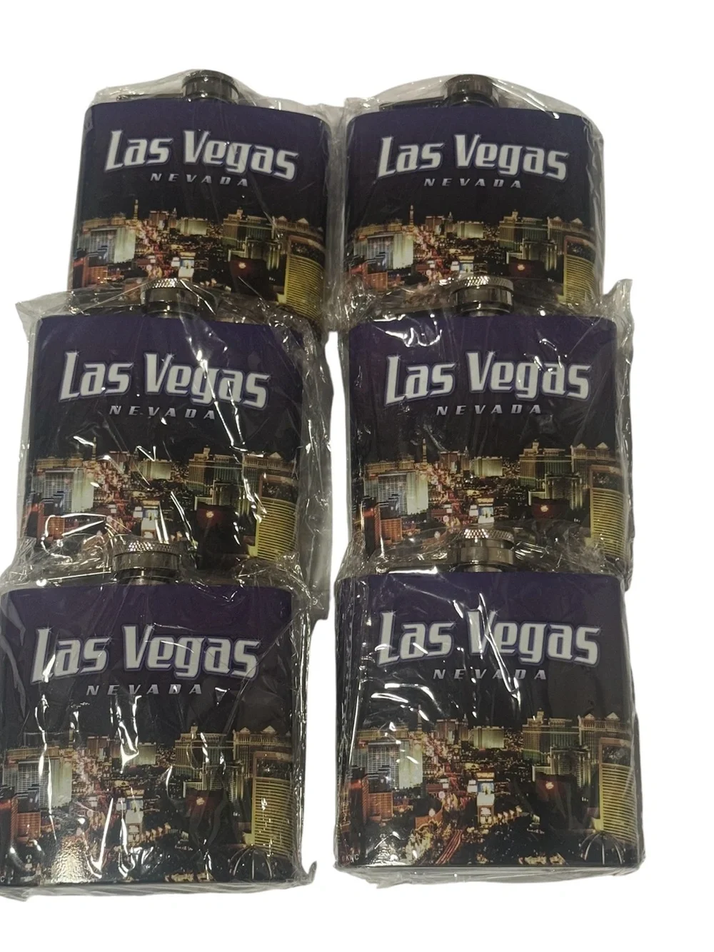 Las Vegas!! Nevada Purple Can Coolers - Set of 6